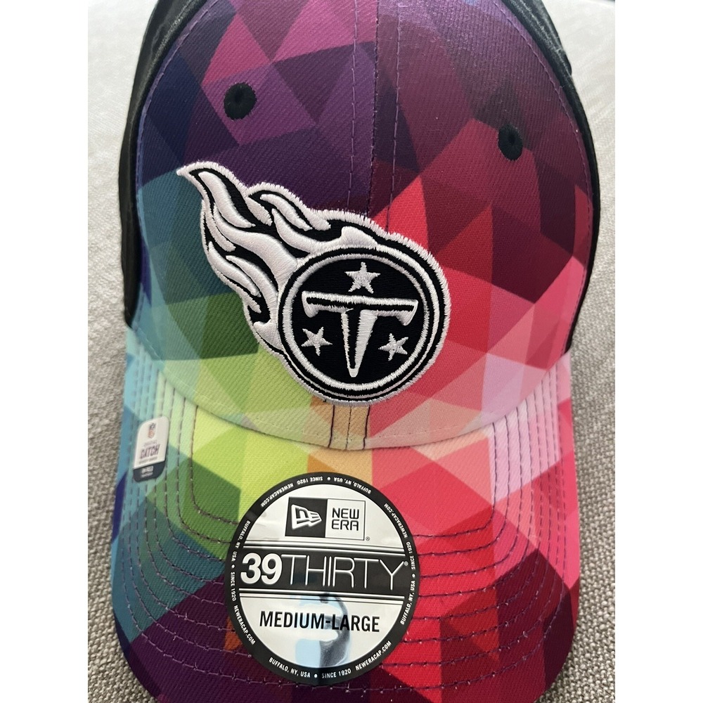 Tennessee Titans New Era Crucial Catch TYE DYE Stretch Hat Cap 39THIRTY M/L